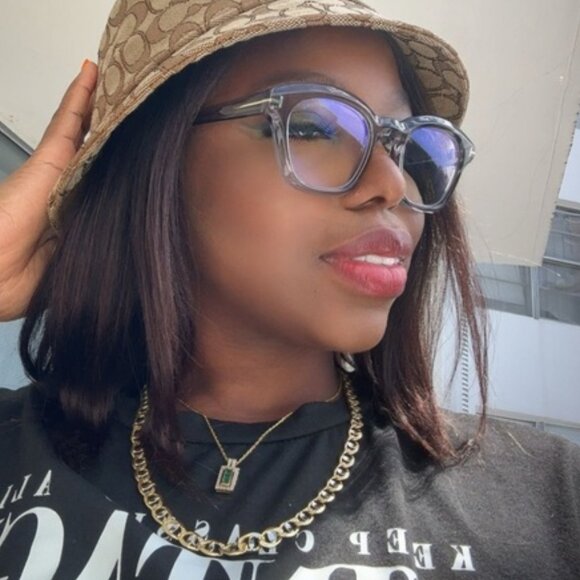 Tom Ford FT5961-B 001 Eyeglasses Black 49mm Square Frame, Blue Light Block Lens - Picture 3 of 9